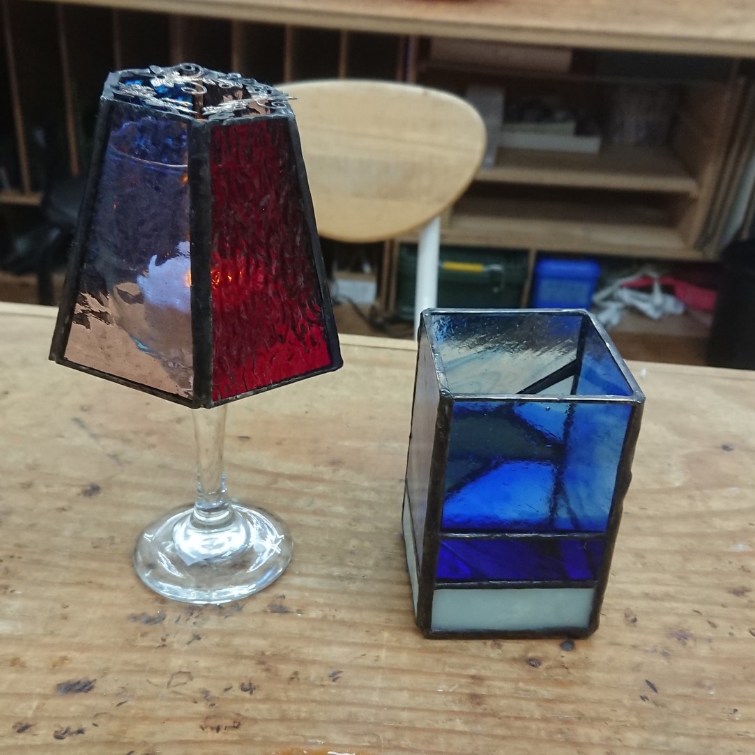 ステンドグラス新メニューの体験 アーティストショップa Mo2