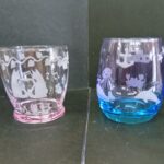 サンドブラスト体験グラデーションコップに模様を彫る