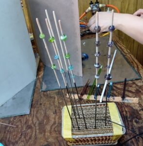 90分作りたい放題トンボ玉で出来ているトンボ玉ですお母さまの方です。